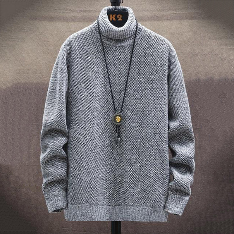 Men's Turtleneck Casual Pullover Sweater elevenforest