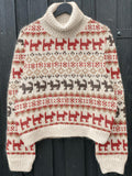 Comstylish Dogs Pattern Cozy Knit Sweater