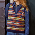 Vintage Geometric Icelandic Knit Vest Sweater elevenforest