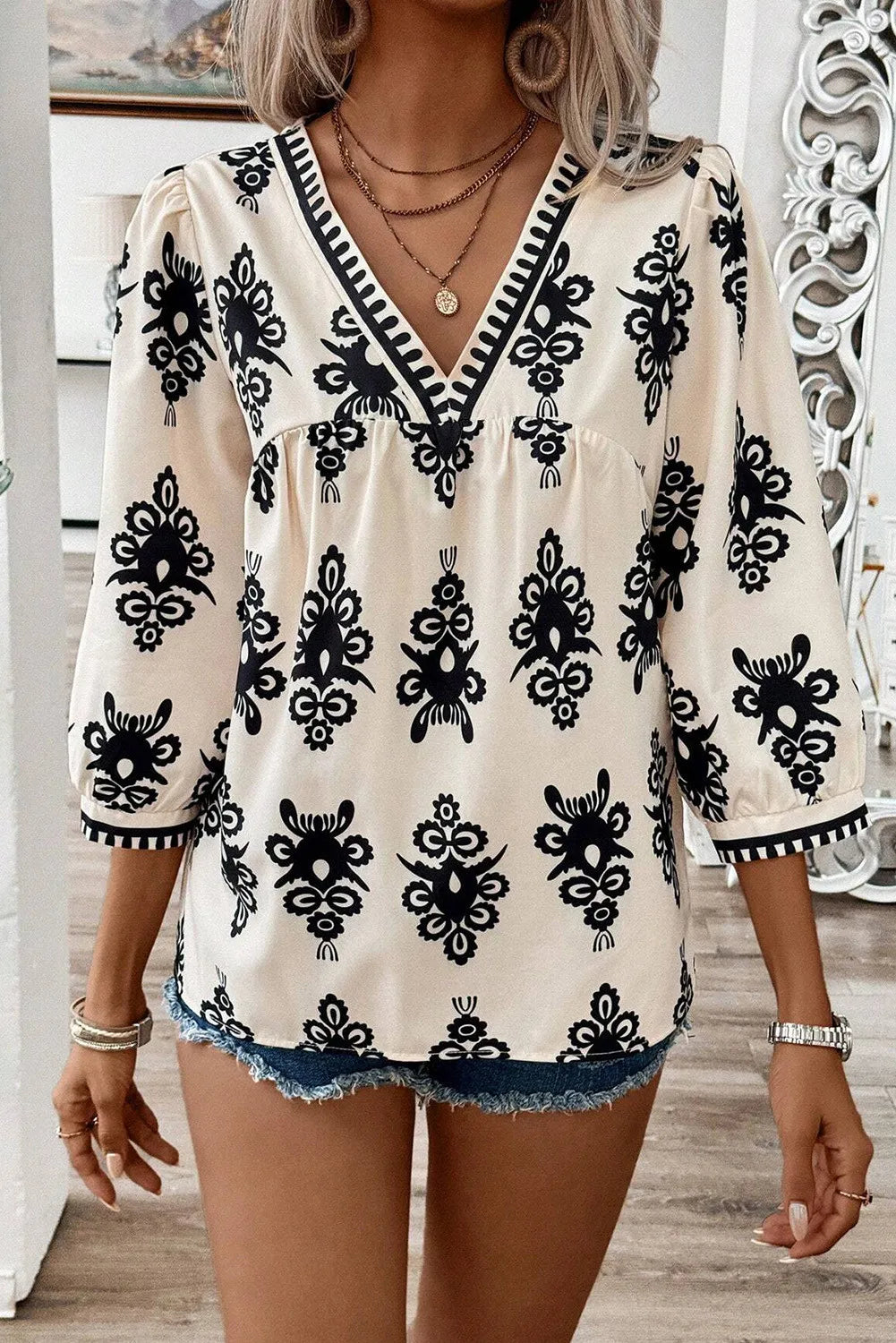 A Vintage Style Blouse with Delicate Timeless Details