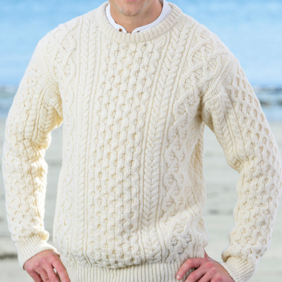 Vintage Chunky Diamond Knit Warm Sweater artswardrobe