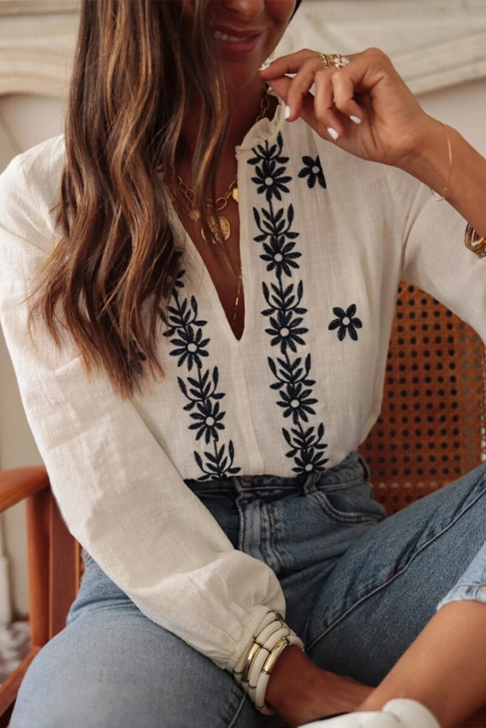 A Vintage Style Blouse with Delicate Timeless Details