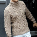 Men's Fairman Island Jacquard Chunky Knit Turtleneck Sweater elevenforest
