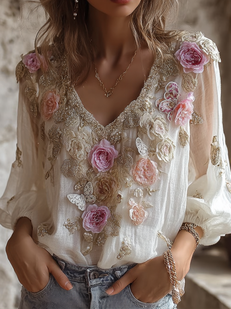 Timeless Vintage Style Top