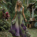 Green purple heart