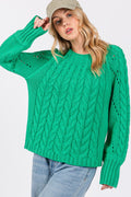 Rosario® | Long-sleeved cable knit sweater