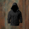 Vintage Fairman Island Sweater Pattern Knitted Hooded Sweater artswardrobe