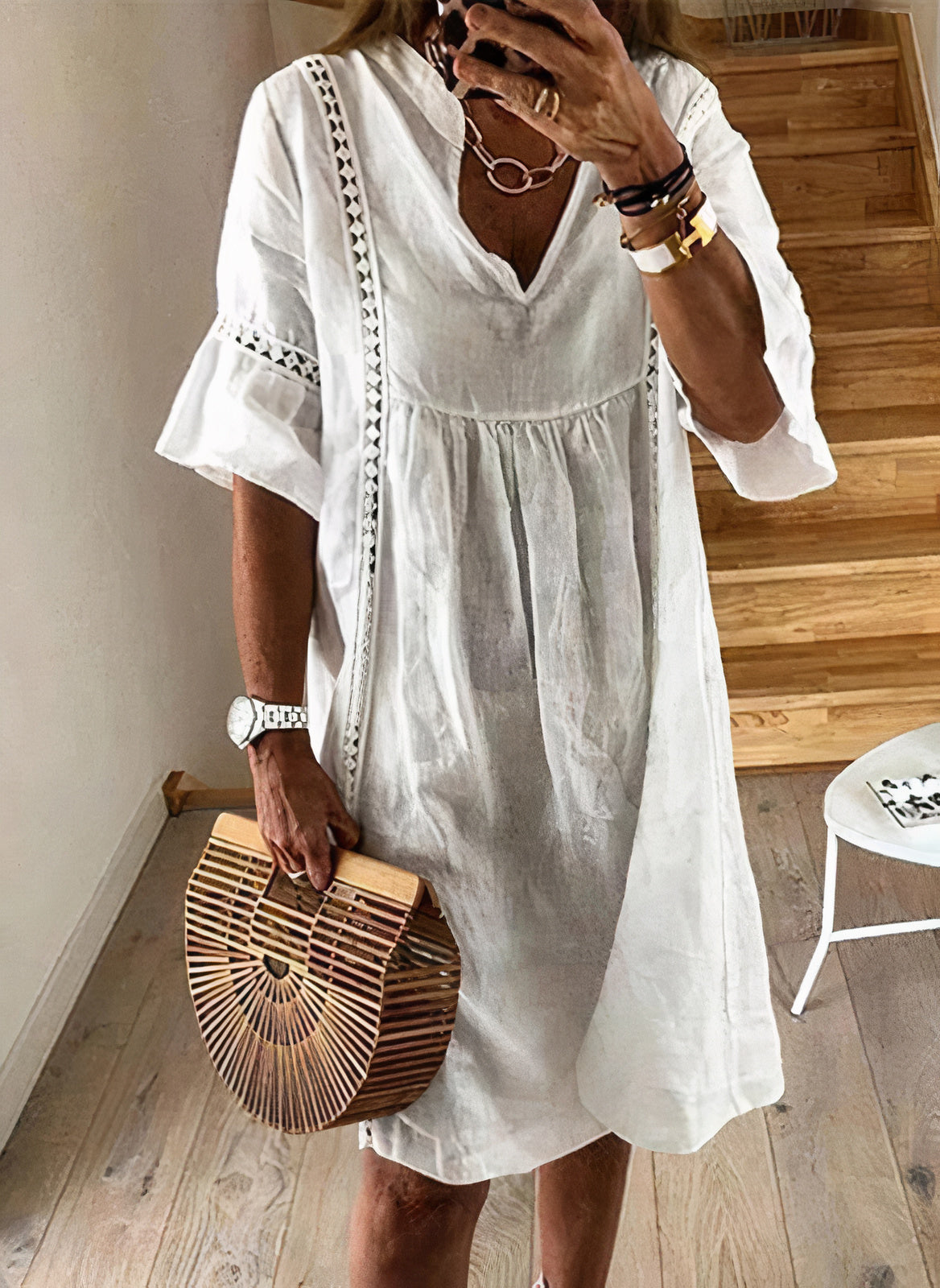 A Vintage Style Dress with Delicate Timeless Details