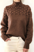 Lucía® | Casual solid color turtleneck sweaters