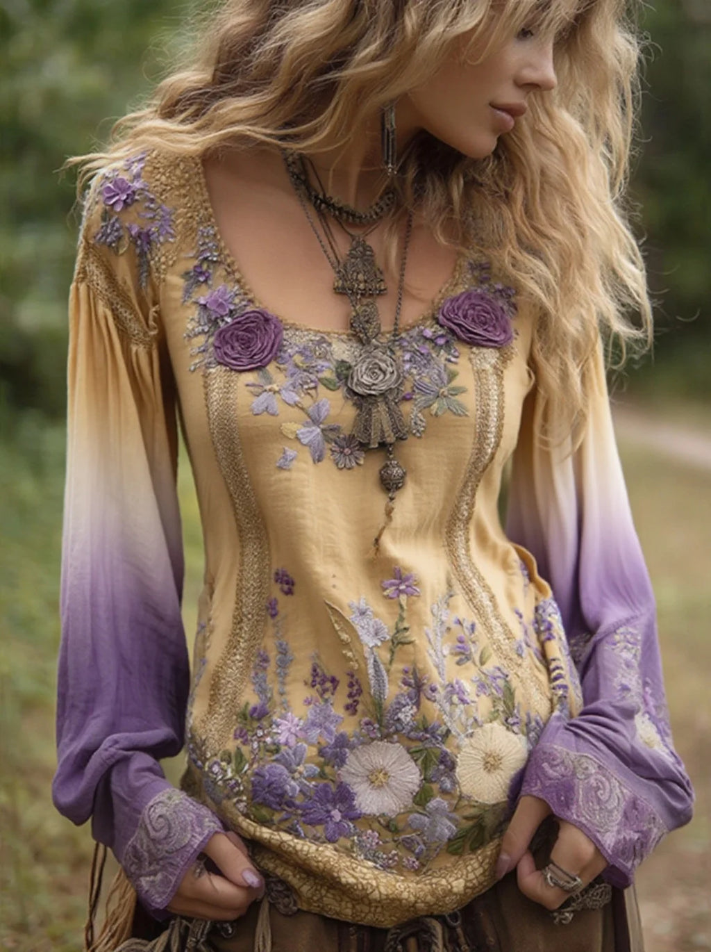 Beige purple