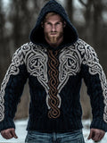 Men's Viking-inspired Warm Hooded Sweater artswardrobe
