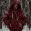 Men's Christmas Celtic Knot Brushed Hooded Sweater artswardrobe