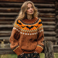 Vintage Fairman Island Halloween Bat Crew Neck Sweater artswardrobe