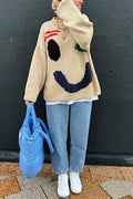 Victoria® | Knitted sweater with colorful smiley face