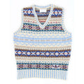 Vintage Geometric Icelandic Knit Vest Sweater elevenforest