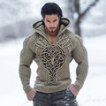 Irish Celtic  Tree Of Life  Jacquard Cozy Knit Hooded Sweater artswardrobe