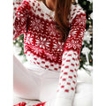 Esther® | Elegant women's winter sweater with a snowflake motif