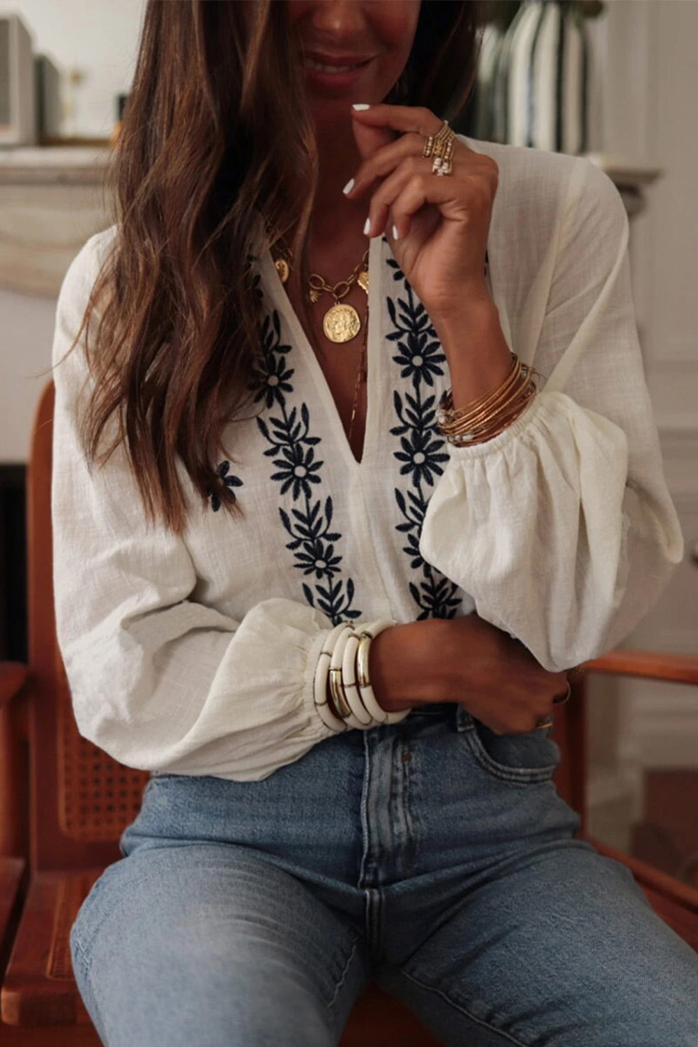 A Vintage Style Blouse with Delicate Timeless Details