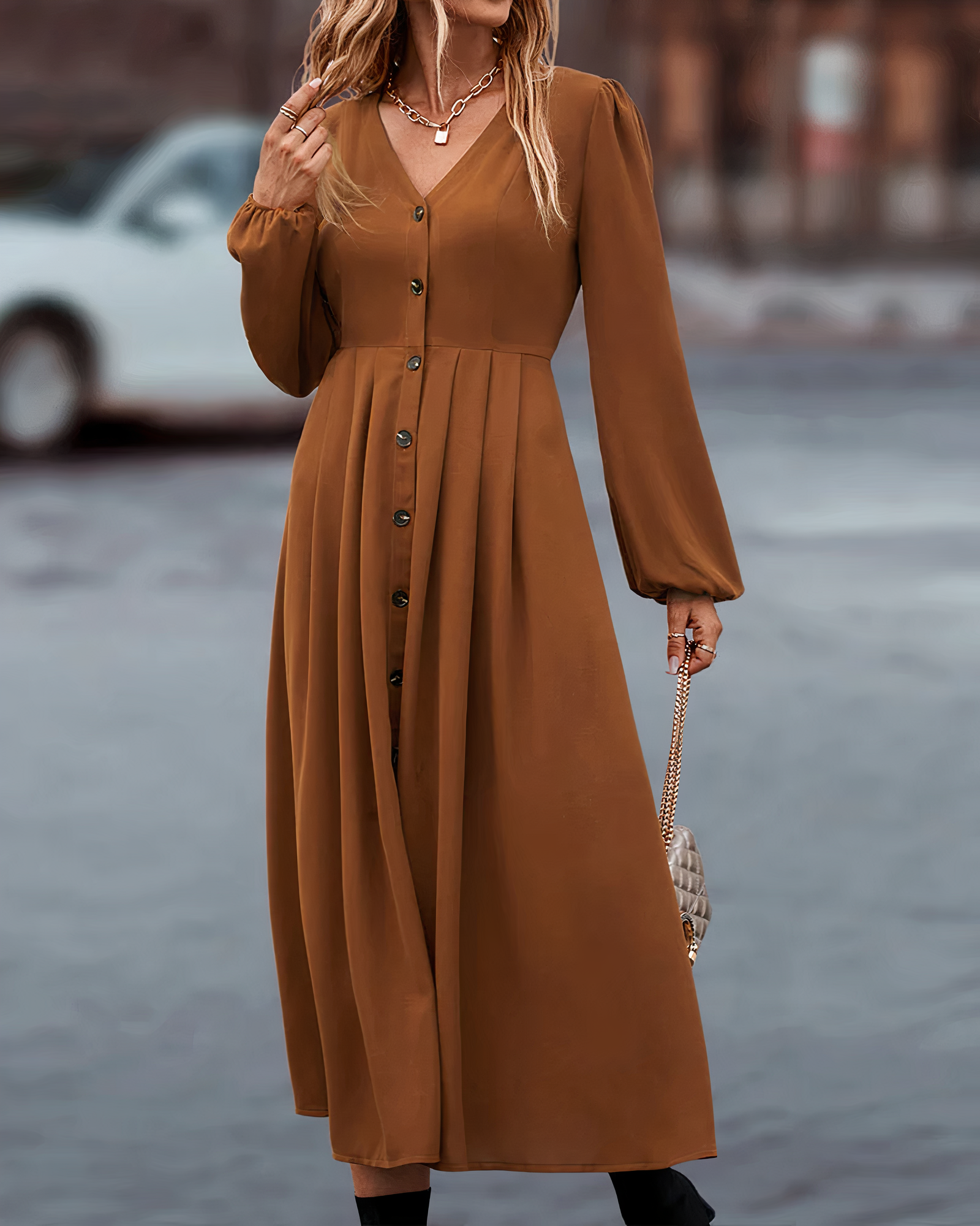 Elegantly Styled Dress for Everyday Wear