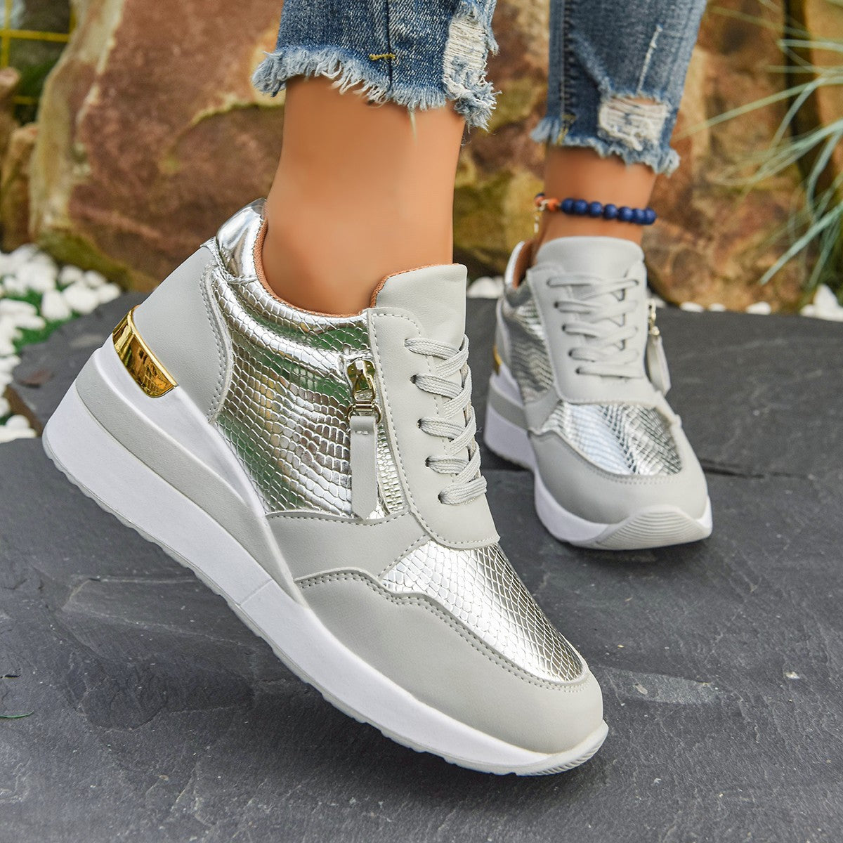 Chic Orthopedic Sneakers with Unique Design