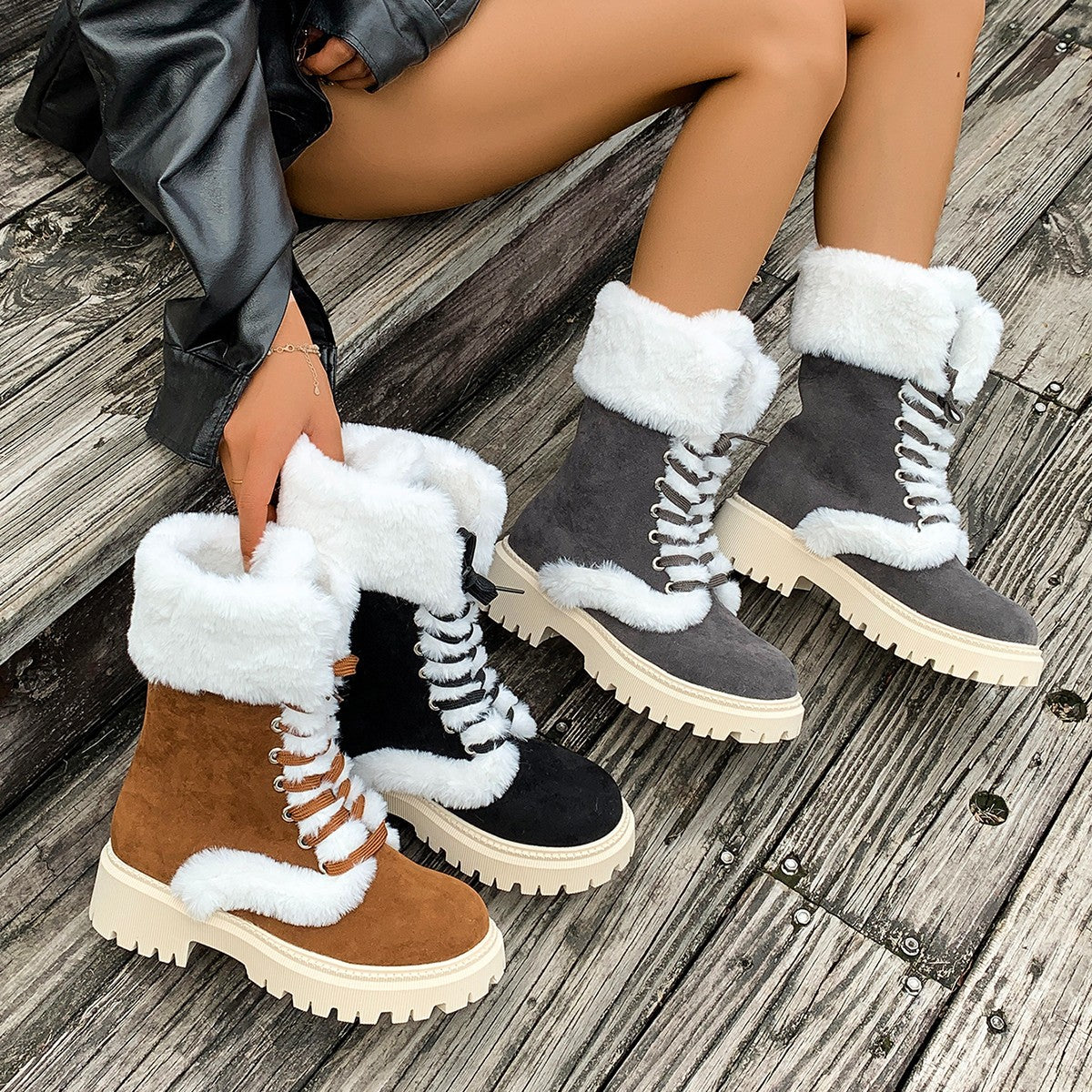 Chic Orthopedic Boots with Unique Design
