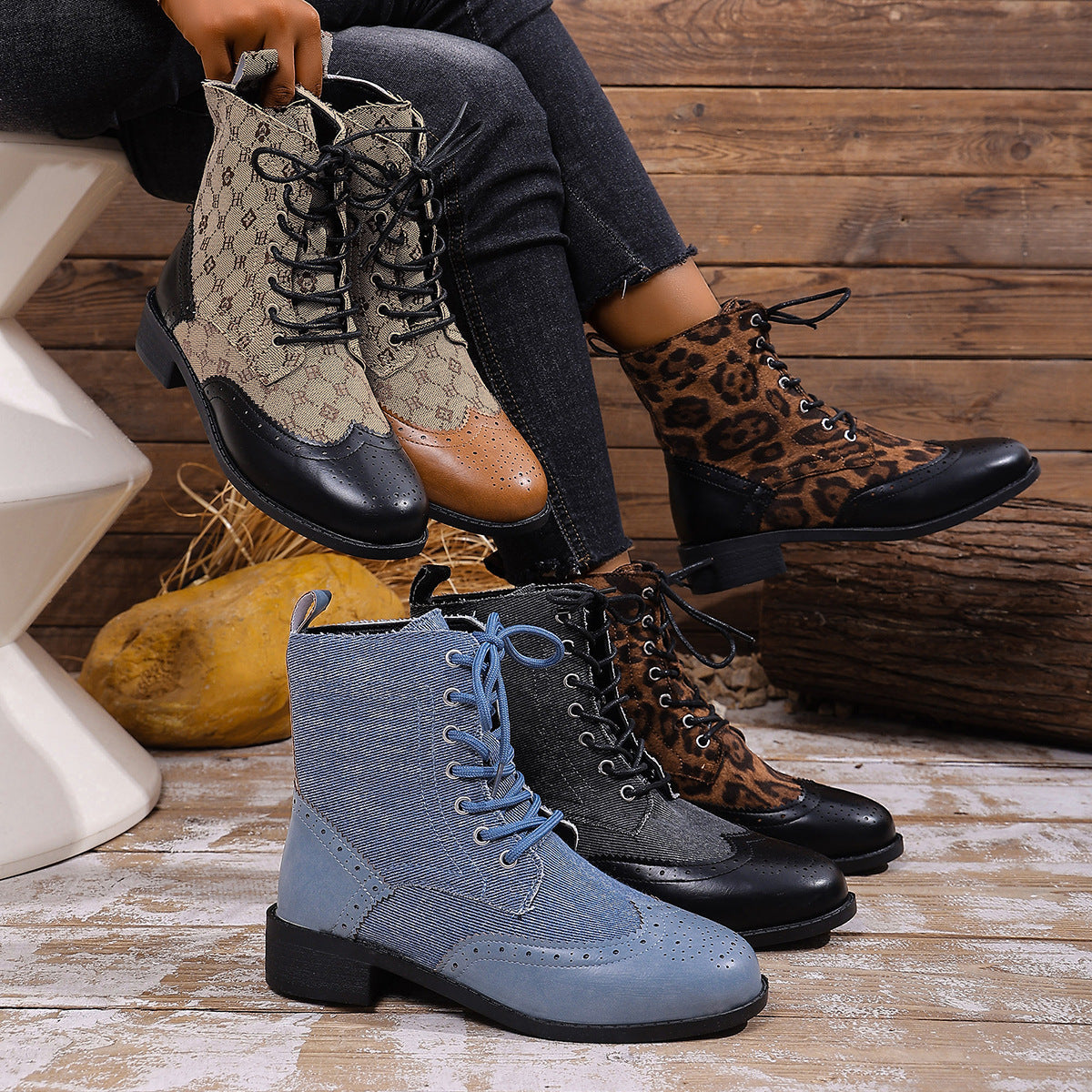Vintage Inspired Orthopedic Boots