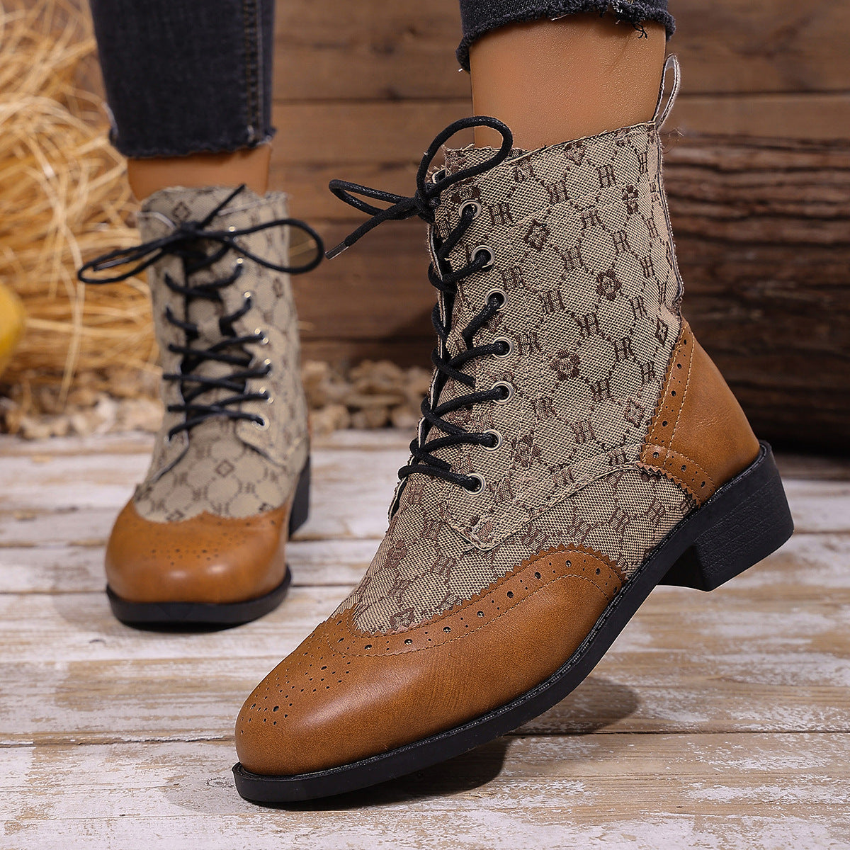 Vintage Inspired Orthopedic Boots