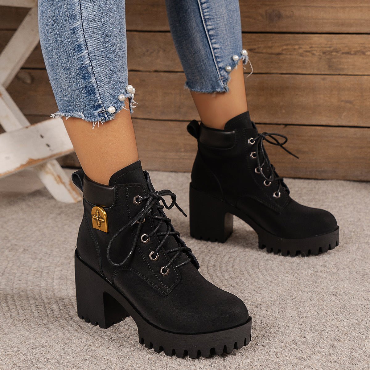 Vintage Inspired Orthopedic Boots