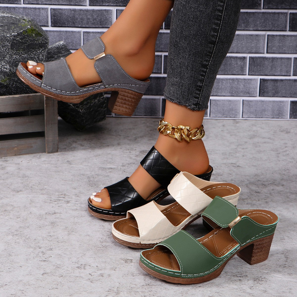 Vintage Inspired Orthopedic Sandals