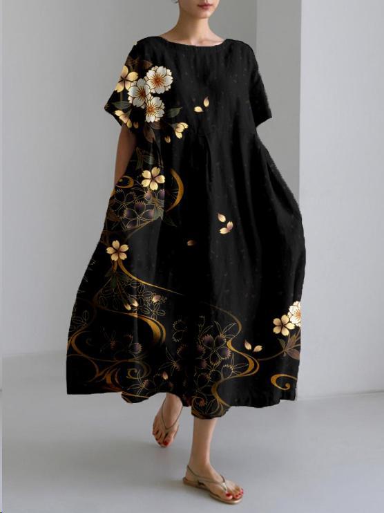 Black And Gold Flower