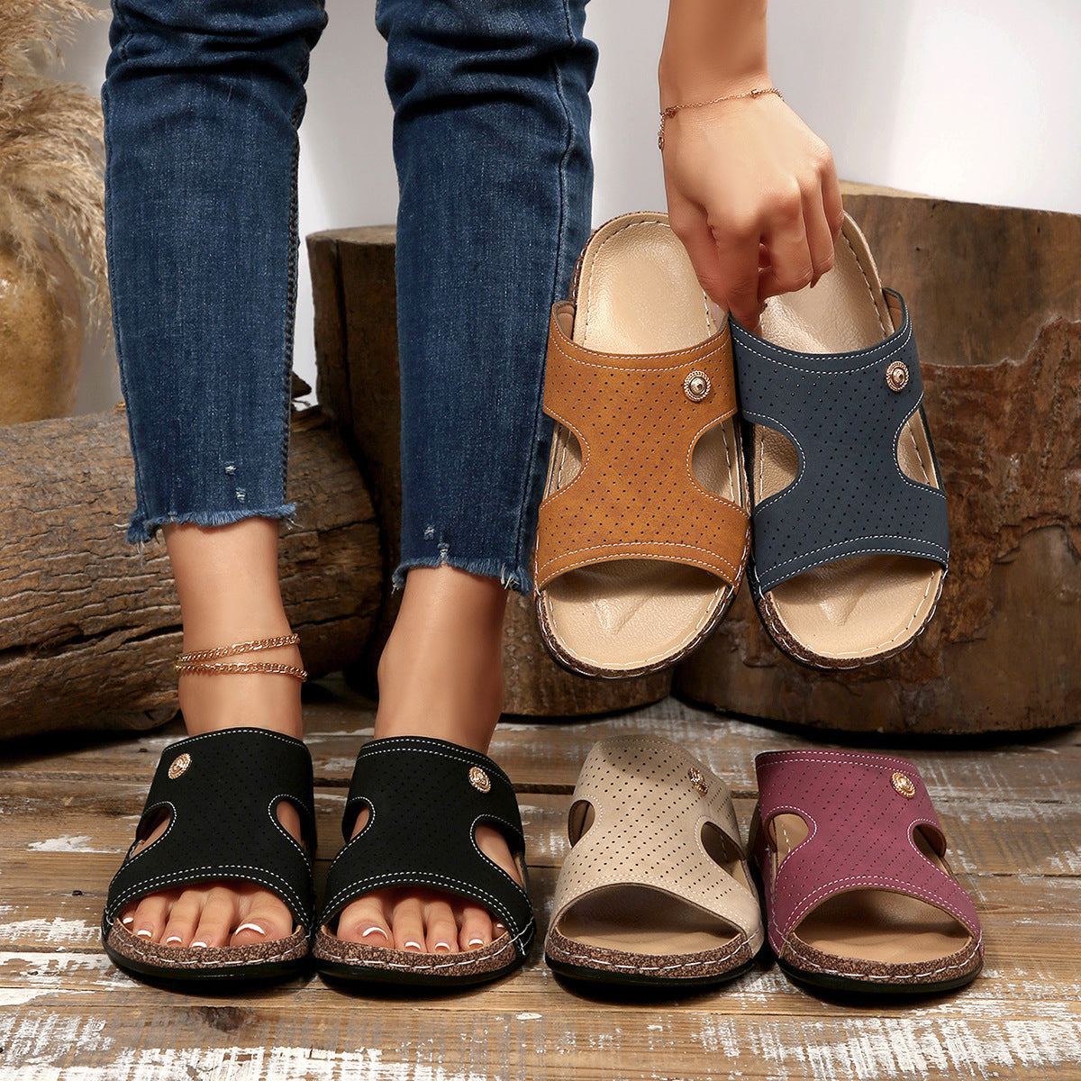 Vintage Inspired Orthopedic Sandals