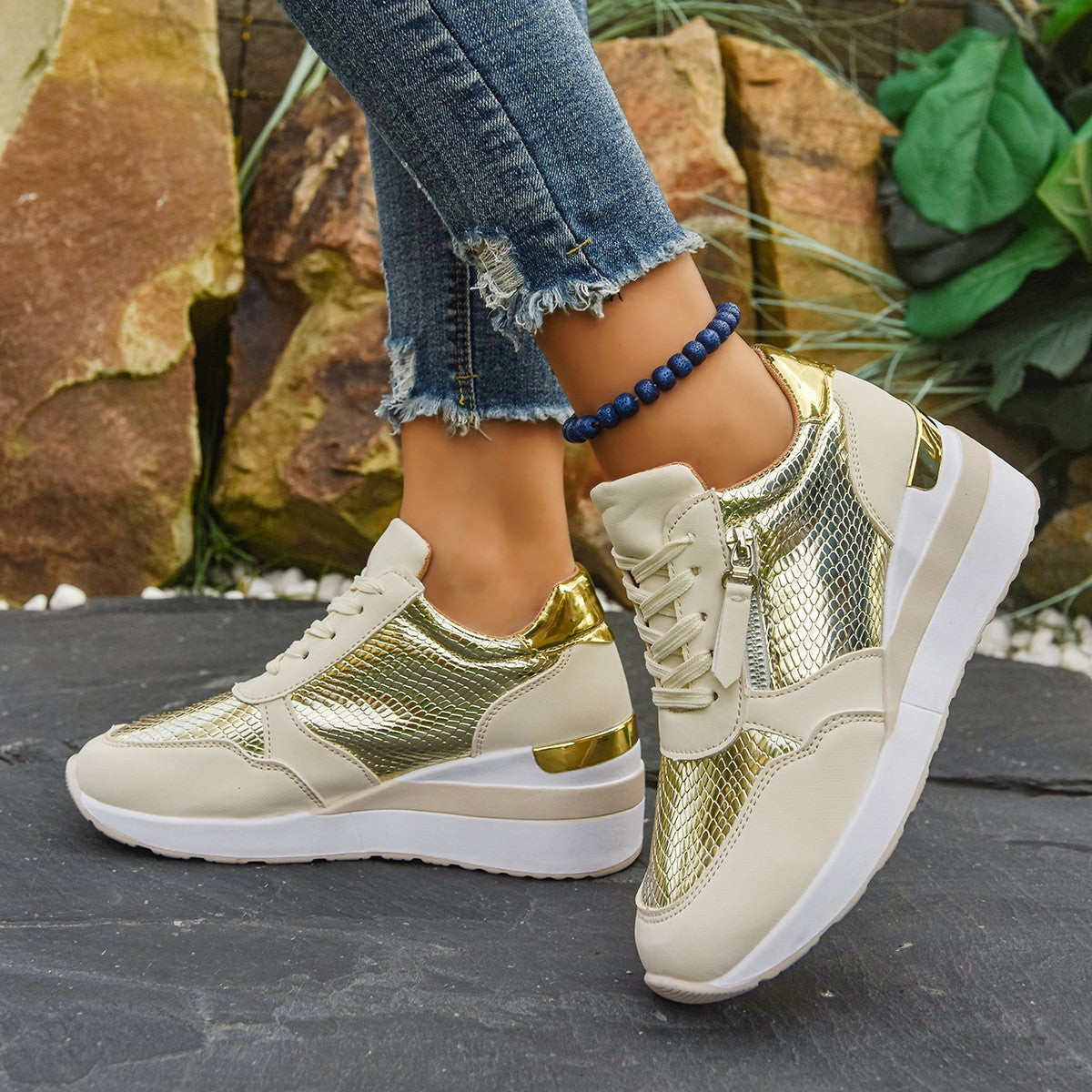 Chic Orthopedic Sneakers with Unique Design