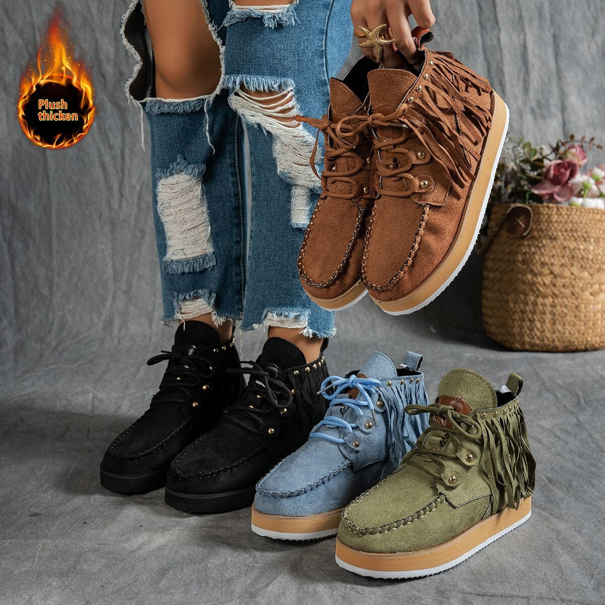 Vintage Inspired Orthopedic Boots