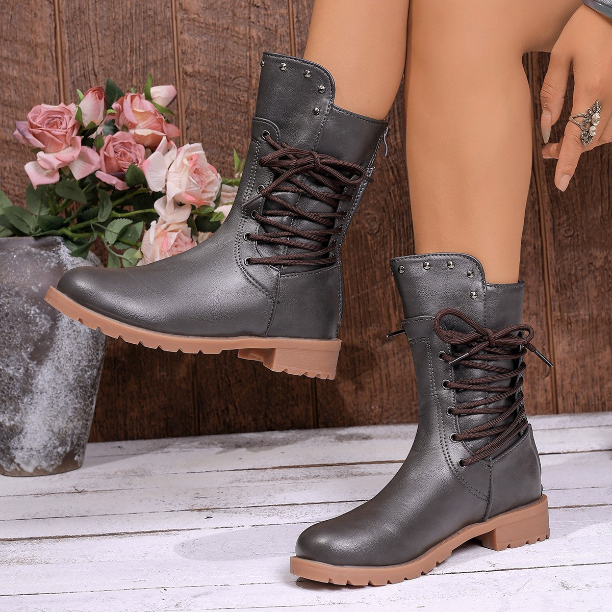 Vintage Inspired Orthopedic Boots