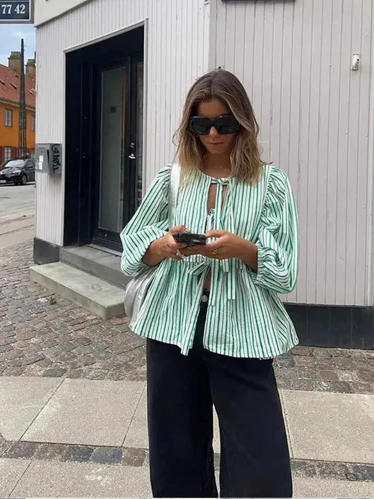 Classic Vintage Blouse with a Flattering Fit