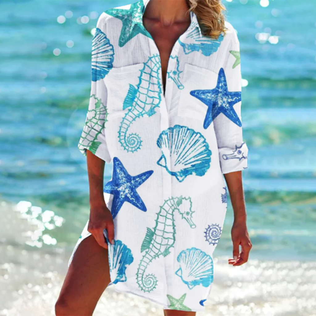 Blue seahorse