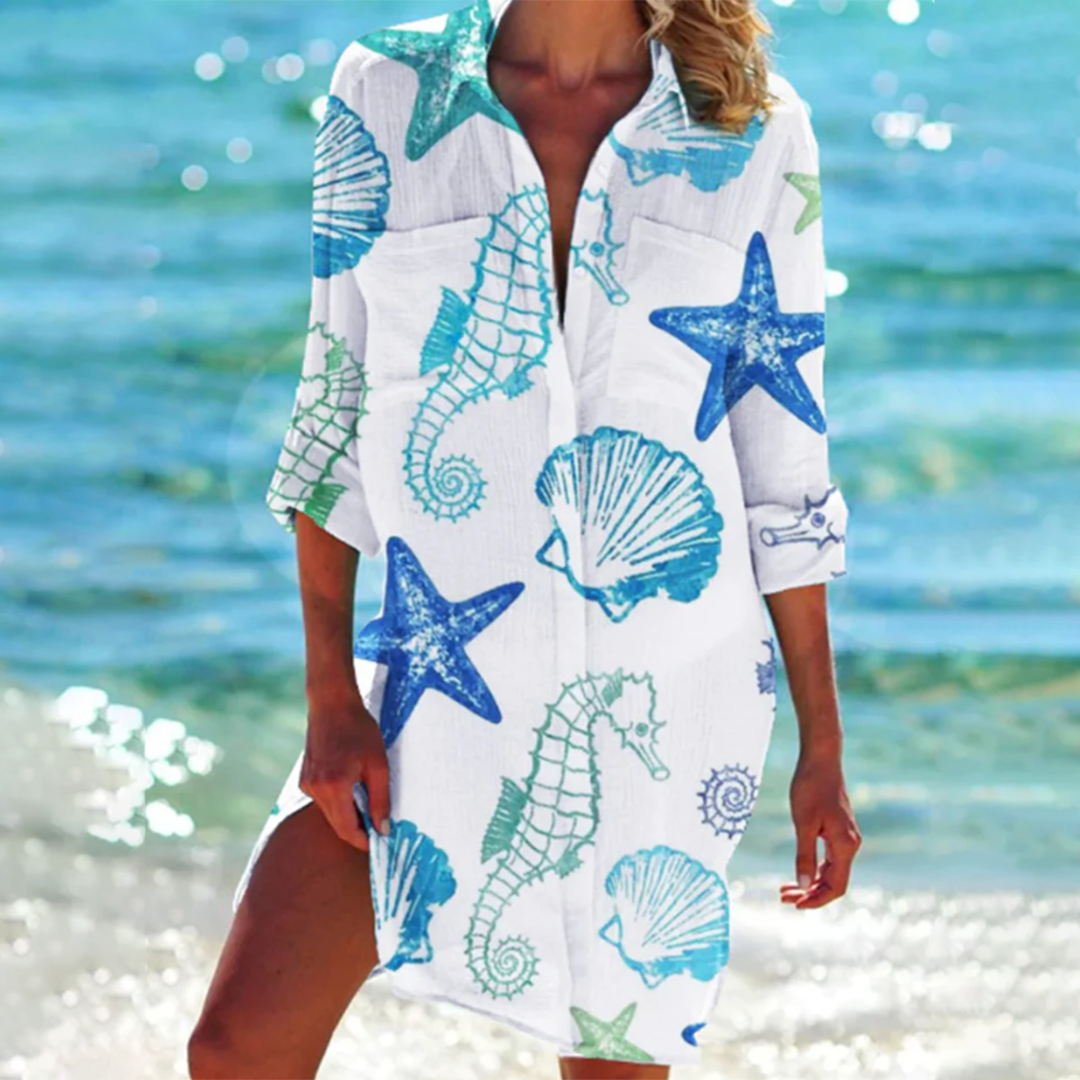 Blue seahorse