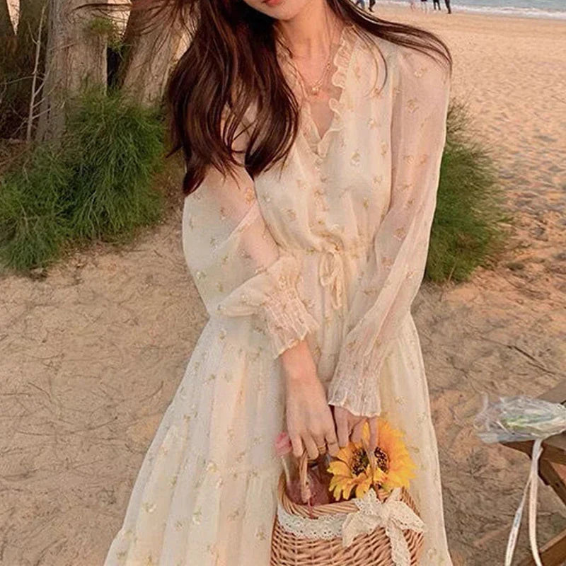 A Vintage Style Dress with Delicate Timeless Details