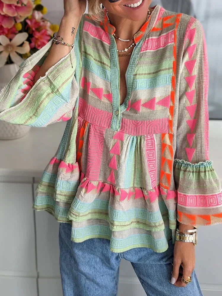 Classic Vintage Blouse with a Flattering Fit