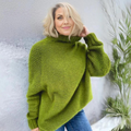 Jacinta® | Elegant apple green Angela turtleneck sweater