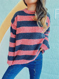 Katja® | Striped long-sleeved sweater with a crew neck