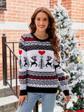 Eugenia® | Christmas sweater with reindeer and heart silhouette