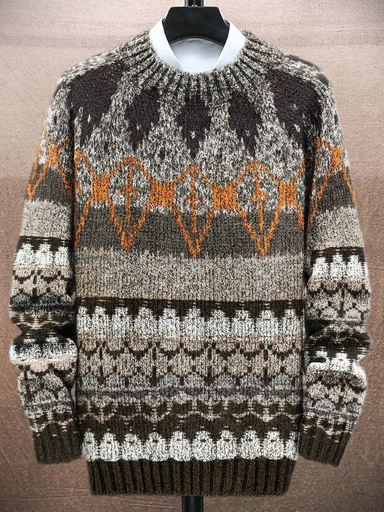 Western Vintage Men's Icelandic Sweater artswardrobe