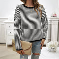 Norma® | Classic striped sweater with a crew neck