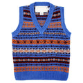 Vintage Geometric Floral Style Vest Sweater artswardrobe