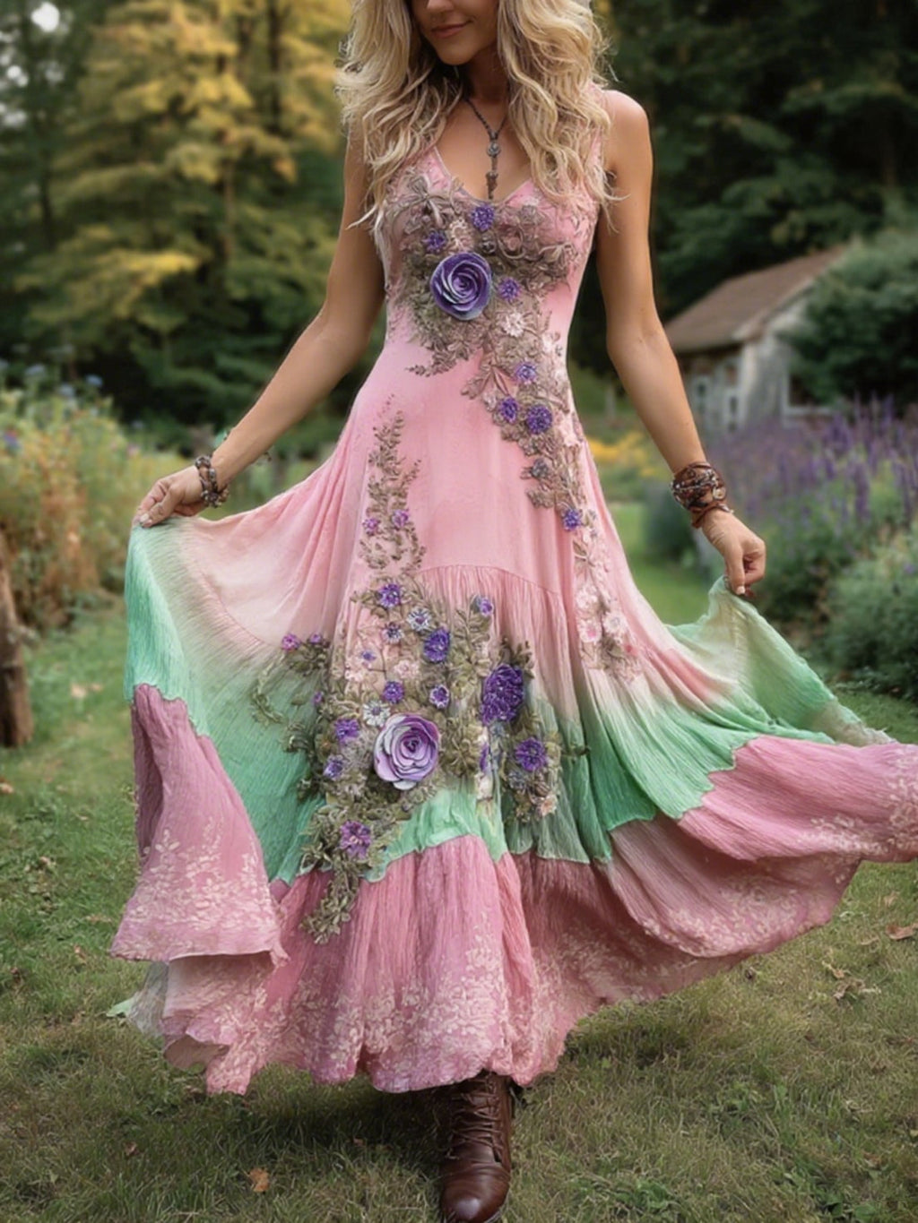 Pink green
