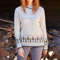 Scottish Thistle Floral Knit Cozy Sweater elevenforest