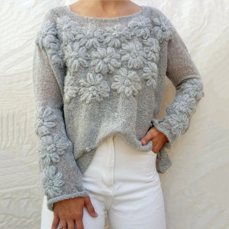 Women's Relief Art Knitting Patterns Art Cozy Sweater elevenforest