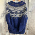 Vintage Warmth Norjalainen Knit Jacquard Icelandic Crew Neck Sweater（Unisex ） elevenforest