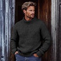 Men's Vintage Solid Color Turtleneck Sweater artswardrobe